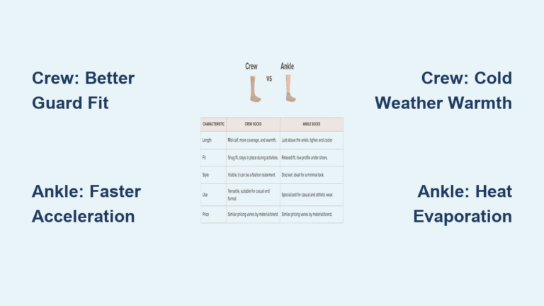 Crew Socks vs Ankle Socks for Soccer