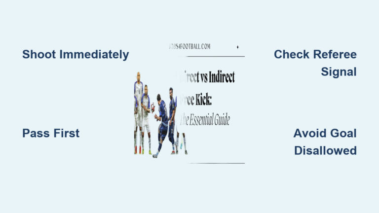 Direct vs Indirect Free Kick Explained