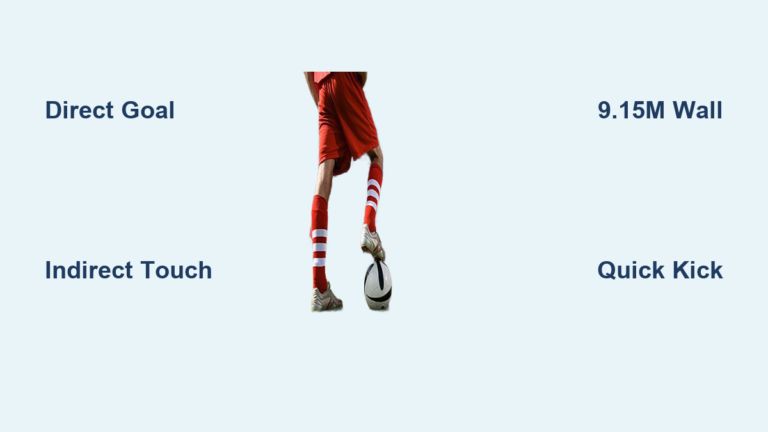 Free Kick in Soccer: Rules and Types Explained