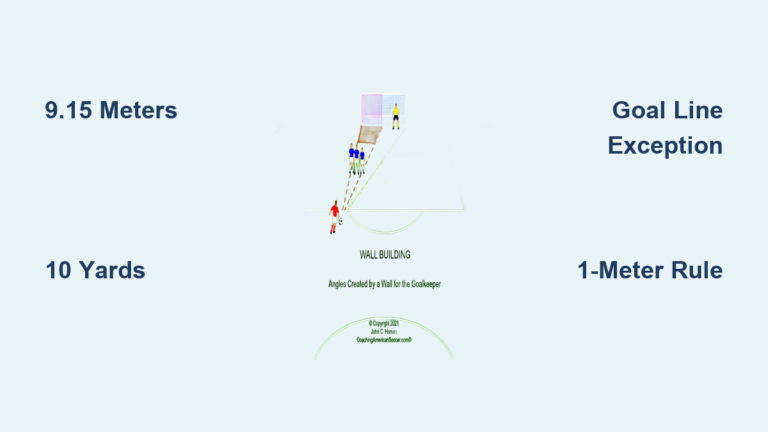 How Far Must Wall Be From Free Kick