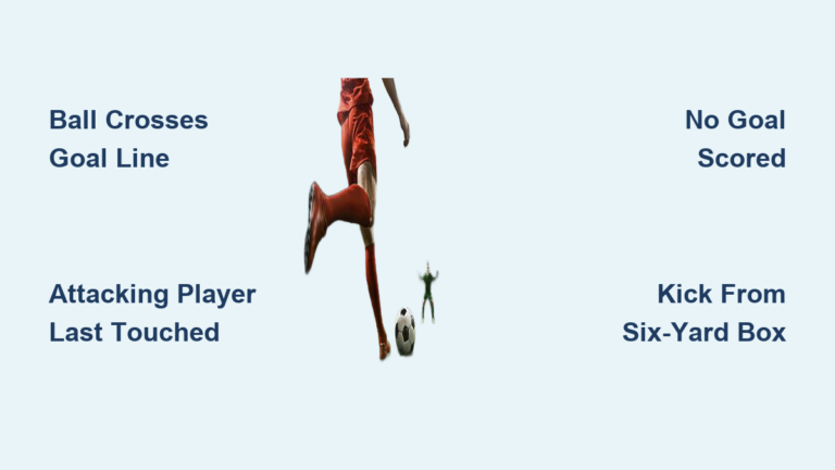When Is a Goal Kick Taken in Soccer: Rules Explained