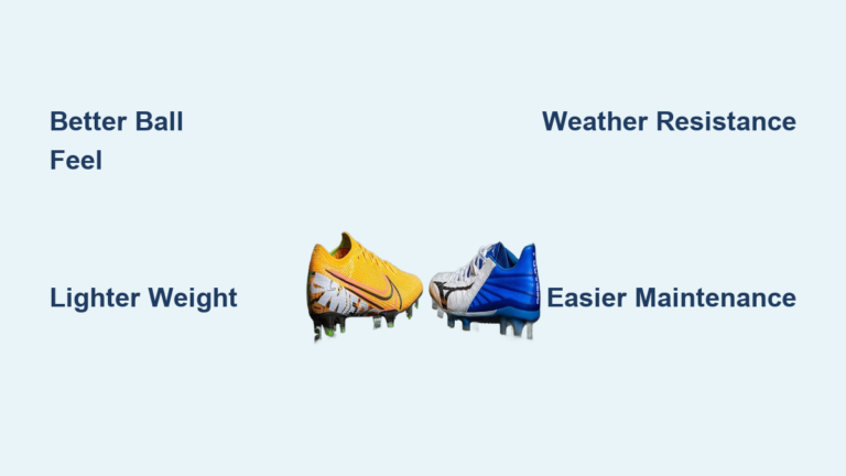 Leather vs Synthetic Soccer Cleats: Pros and Cons