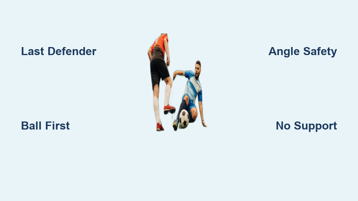 When to Use a Sliding Tackle in Soccer: 3 Key Situations