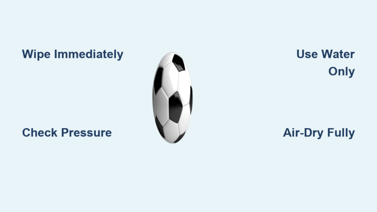 How to Clean Soccer Ball Properly