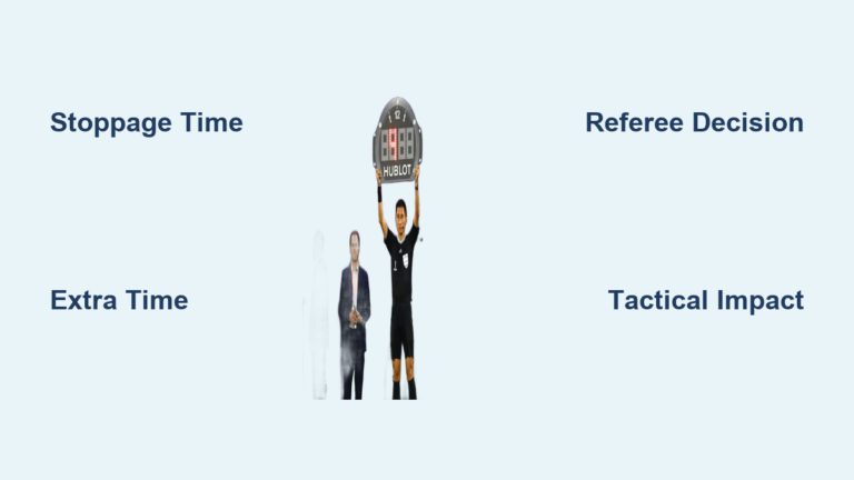 Extra Time vs Stoppage Time in Soccer
