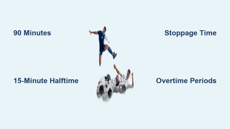 How Long Is a Soccer Game Including Halftime