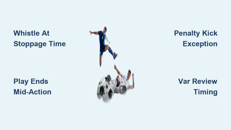 Can a Soccer Game End During Stoppage Time?