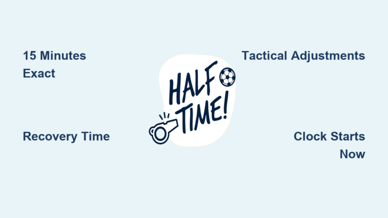 How Long Is Halftime in Soccer