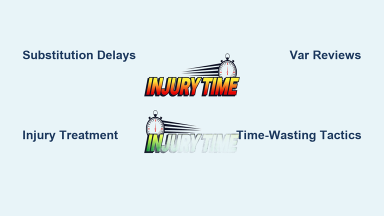 How Is Injury Time Calculated in Soccer