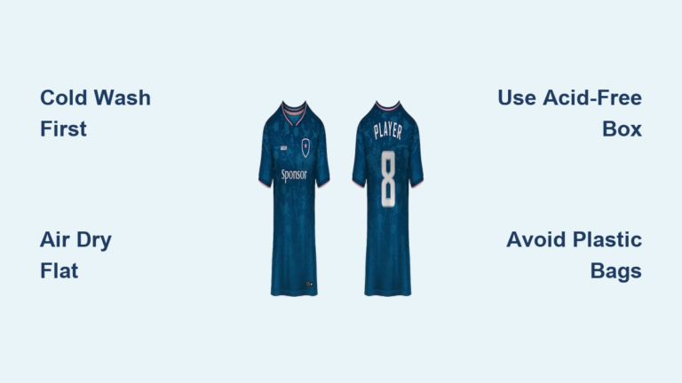 How to Store Soccer Jersey Long-Term: Preservation Tips