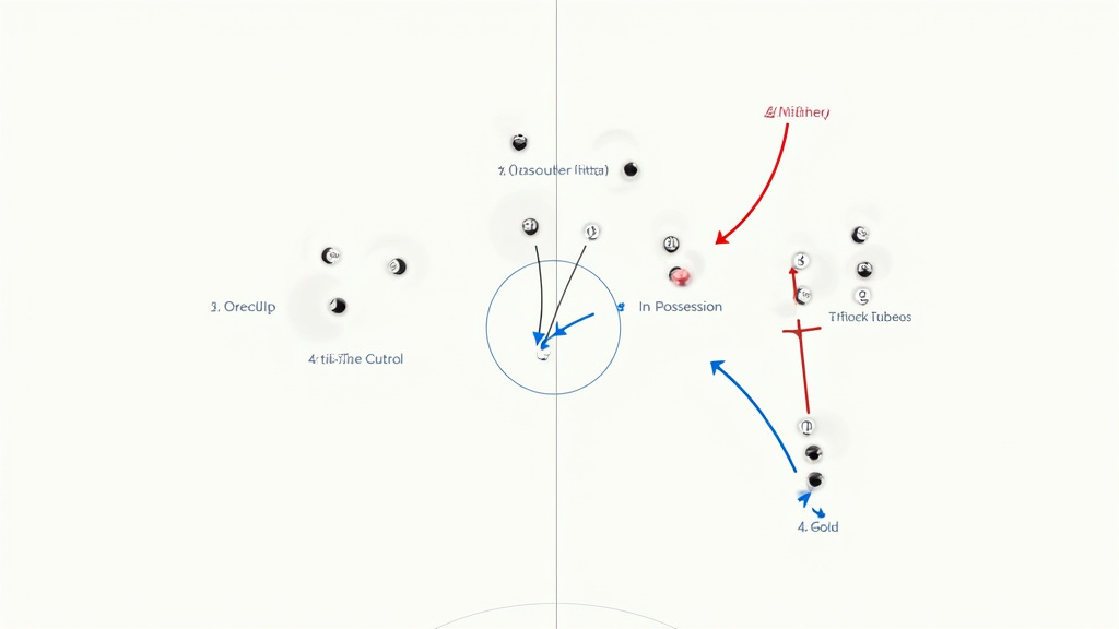 Diagram showing how a static soccer formation morphs dynamically during attack and defense.