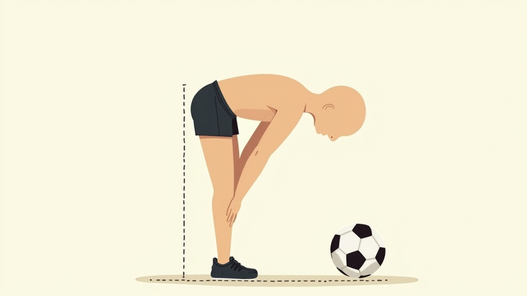 Beginner correcting posture to stop soccer ball from veering while juggling