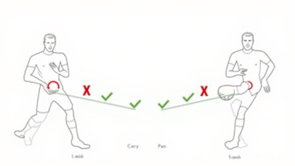 Diagram of goalkeeper distribution options when playing out from the back.