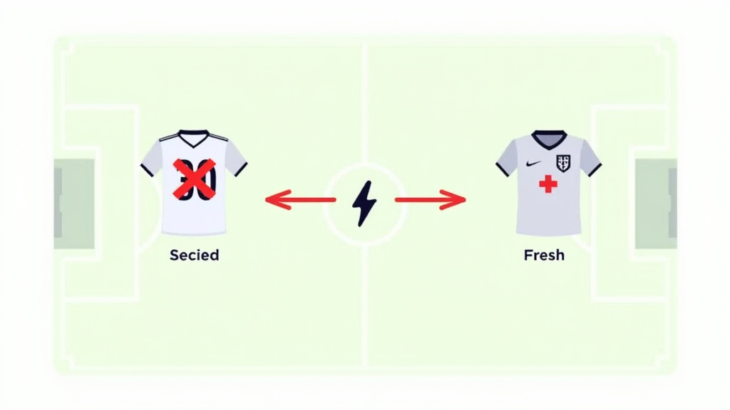 Diagram of permanent concussion substitute protocol in soccer match.