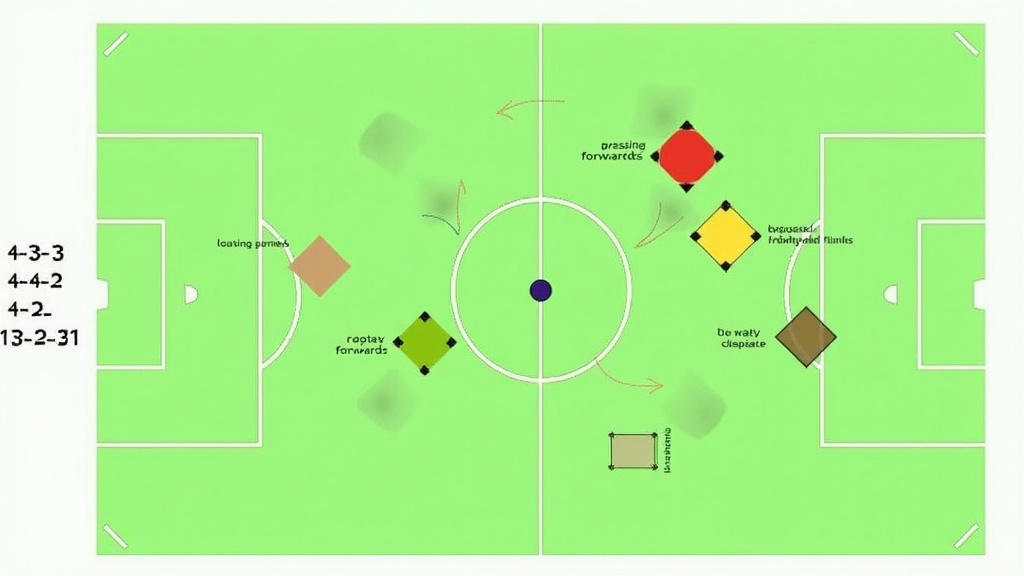 Diagram comparing common soccer formations and their tactical signals.