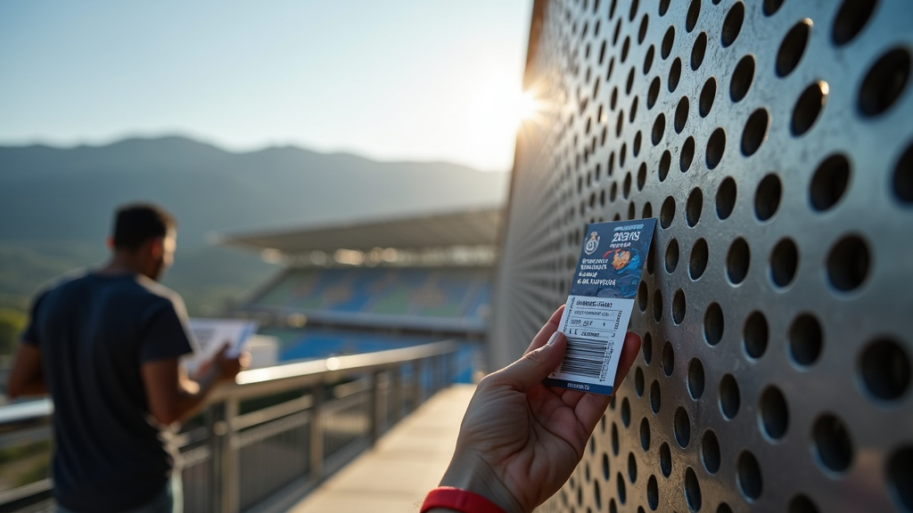 Estadio BBVA Monterrey steel facade with mountain backdrop for World Cup 2026.