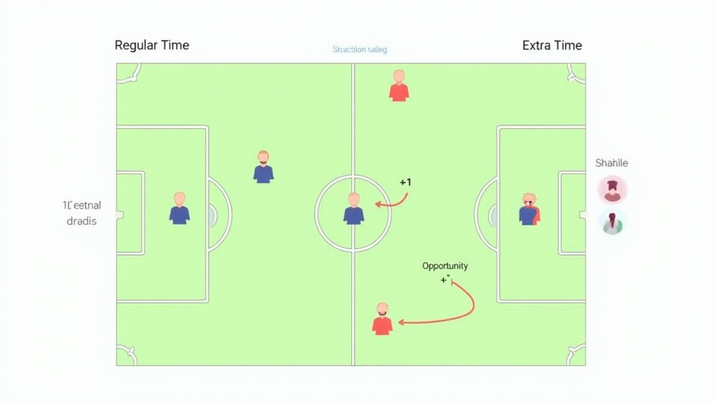 Soccer substitution diagram showing extra substitute rule for extra time.