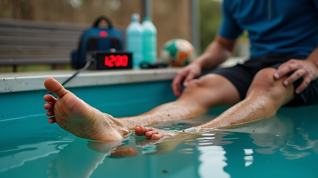 Soccer player recovery after 120 minutes of overtime in a cold immersion tub