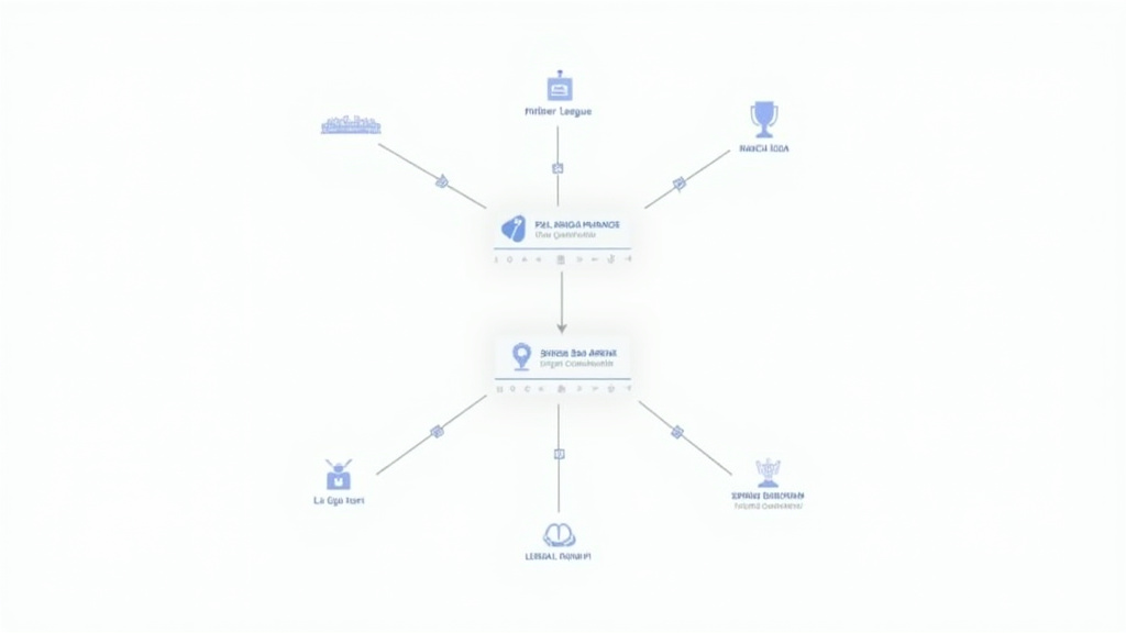 Diagram comparing La Liga structure to other major European soccer leagues.
