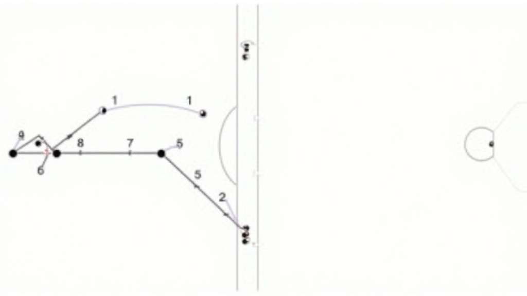 Diagram of 5-3-2 defensive shape transitioning into a counter-attack in soccer.