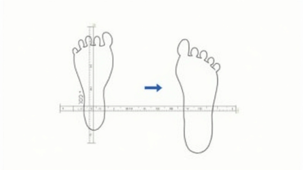 Diagram showing how to measure foot length in centimeters for accurate soccer cleat sizing.