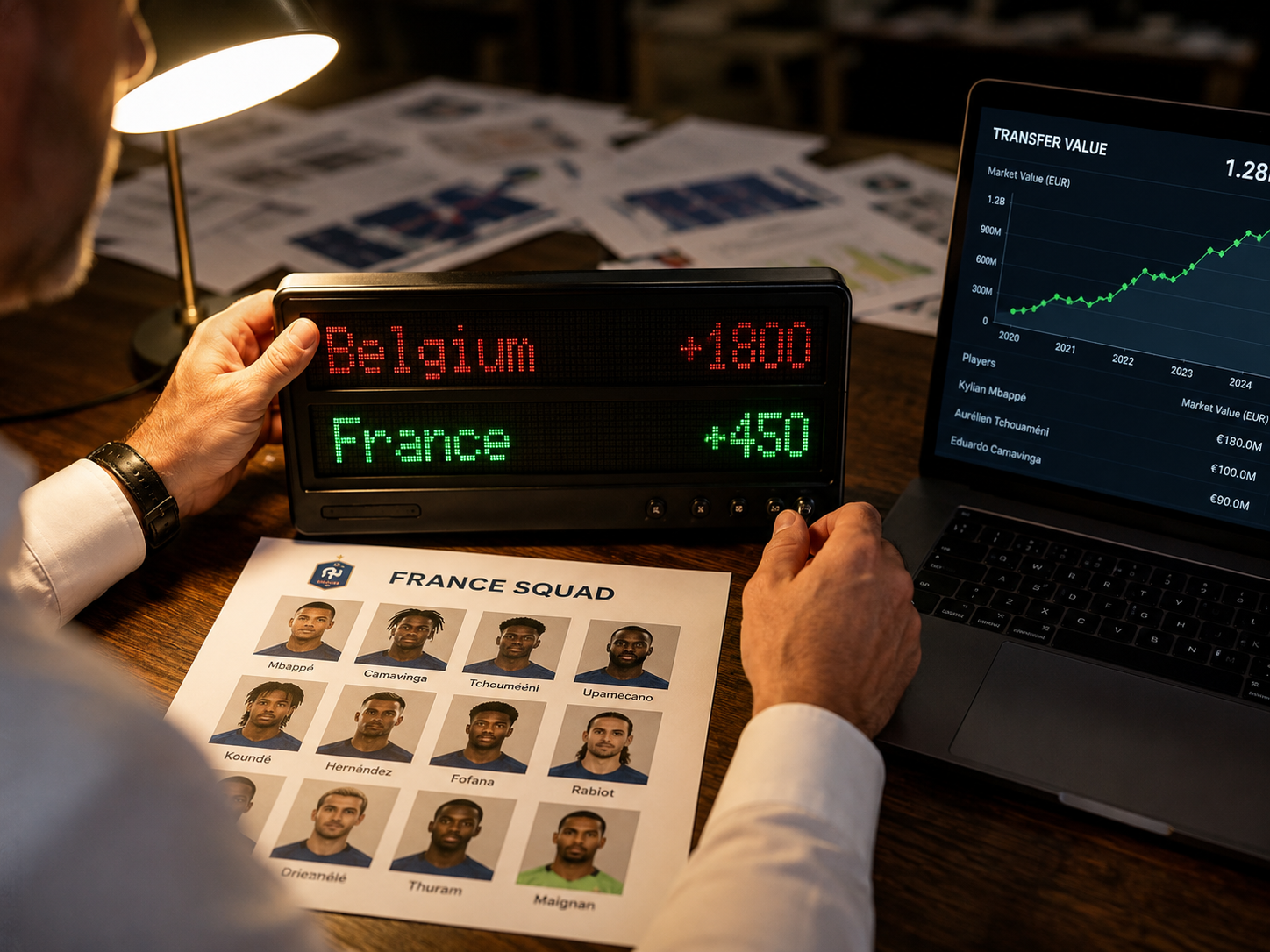 Bookmaker adjusts World Cup odds next to a young squad's roster.