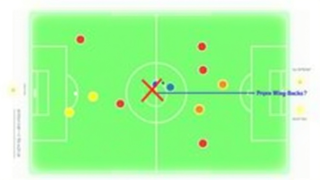 Tactical diagram diagnosing a 3-5-2 formation's key personnel requirement.