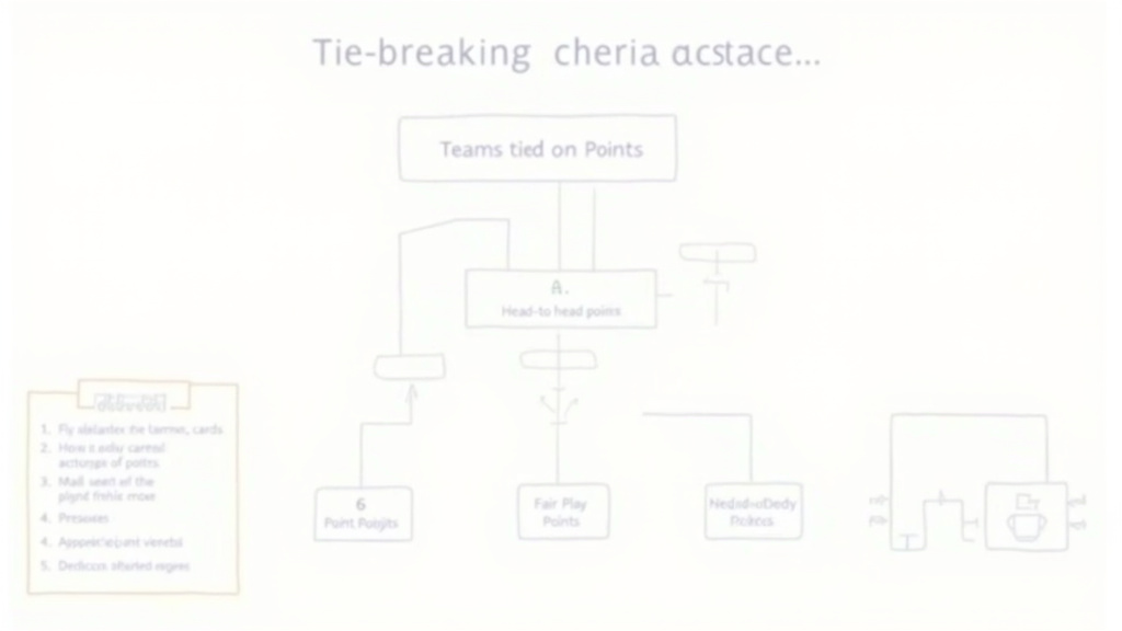 FIFA World Cup group stage tie-breaking sequence and rules flowchart.
