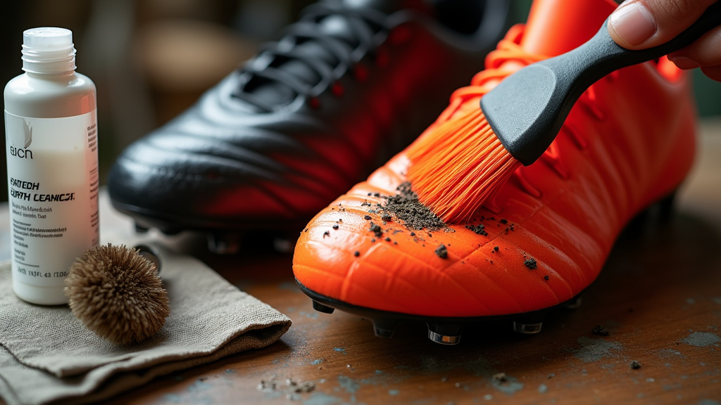 Cleaning and maintaining different types of soccer cleats to extend their lifespan