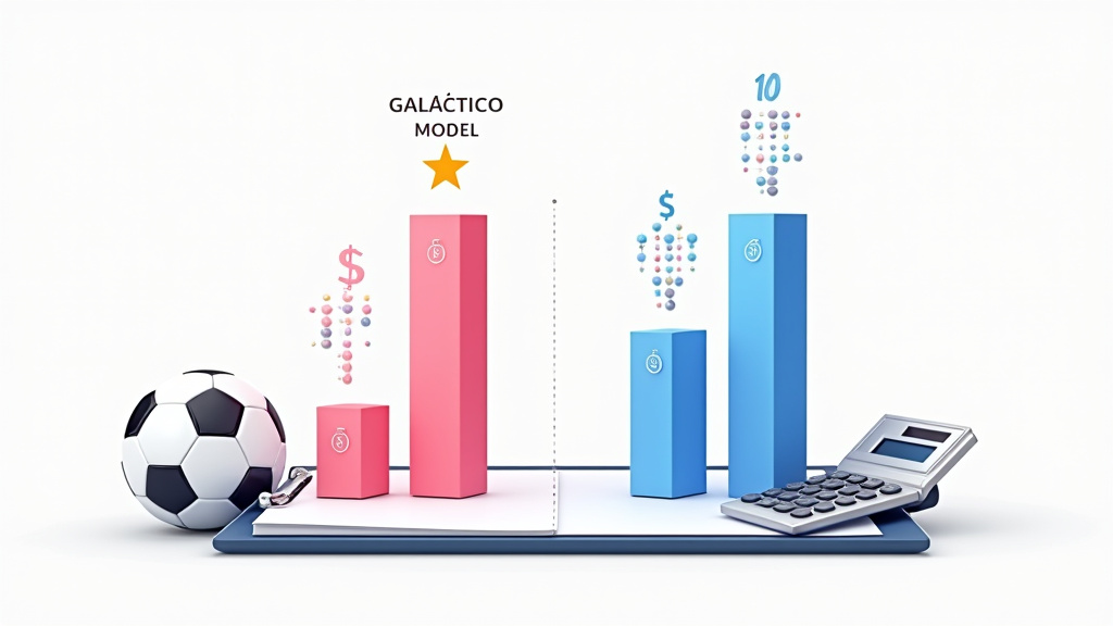 MLS payroll disparity diagram comparing high-spending and low-spending team models