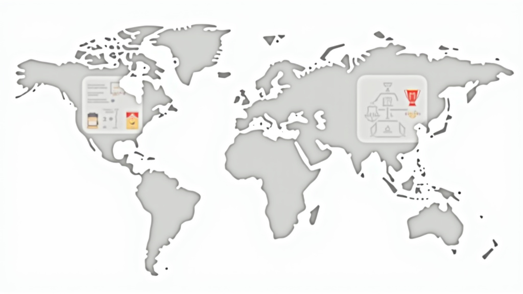 Diagram comparing soccer league structures in Europe, South America, and North America.