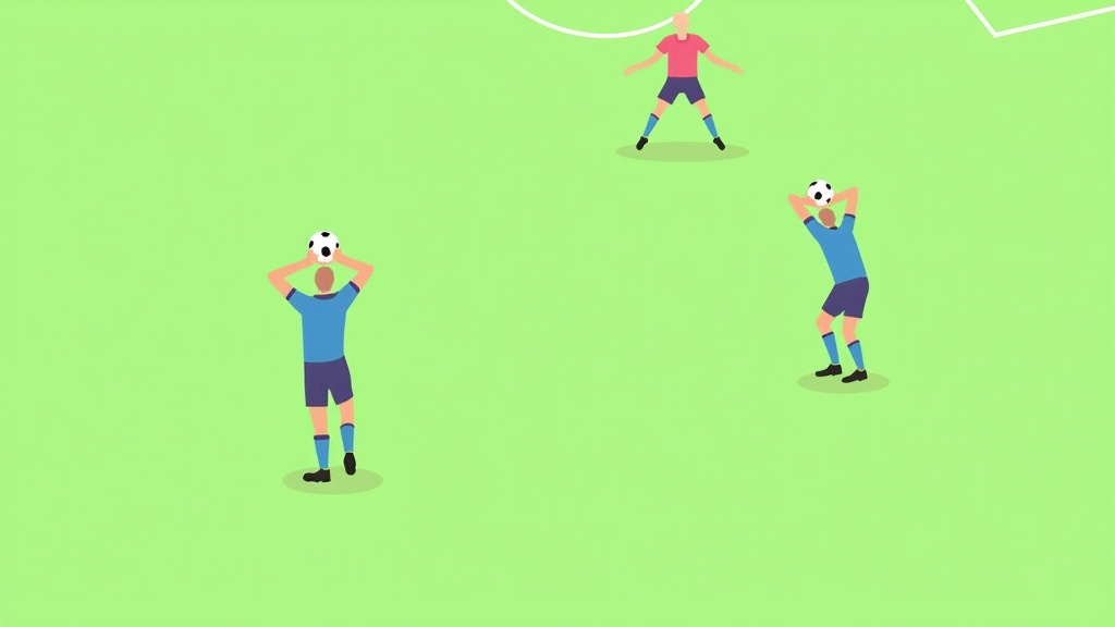 Soccer rules for throw-ins and corner kicks illustrated simply for beginners.