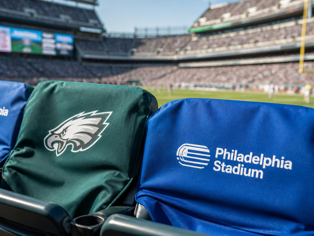 Lincoln Financial Field seat with Philadelphia Stadium FIFA rebrand for 2026 World Cup.