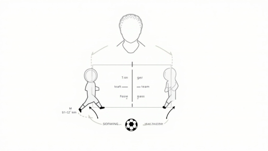Diagram of indirect free kick strategy showing short pass and defensive wall setup.
