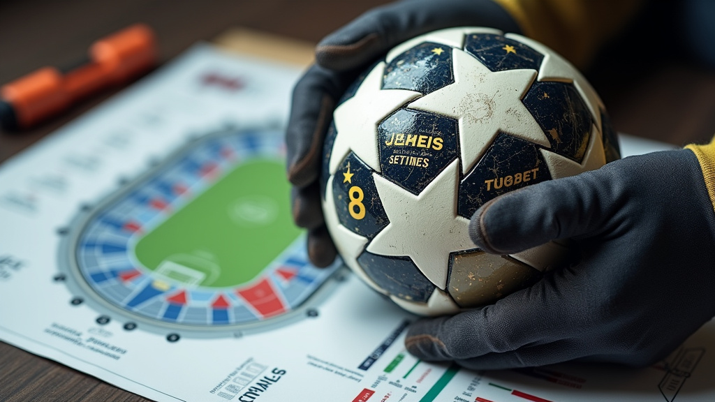 Champions League ball and 2025/26 season format diagram leading to Budapest final.