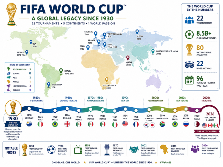 Every World Cup Host Country Ranked By Frequency & Legacy