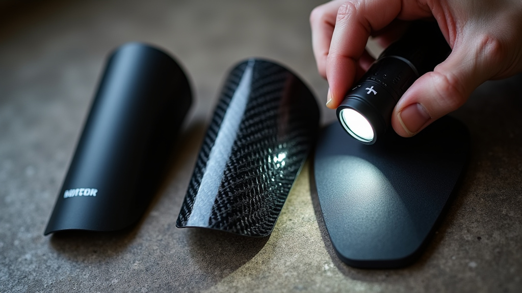 Comparison of polypropylene, carbon fiber, and G-Form soccer shin guard materials