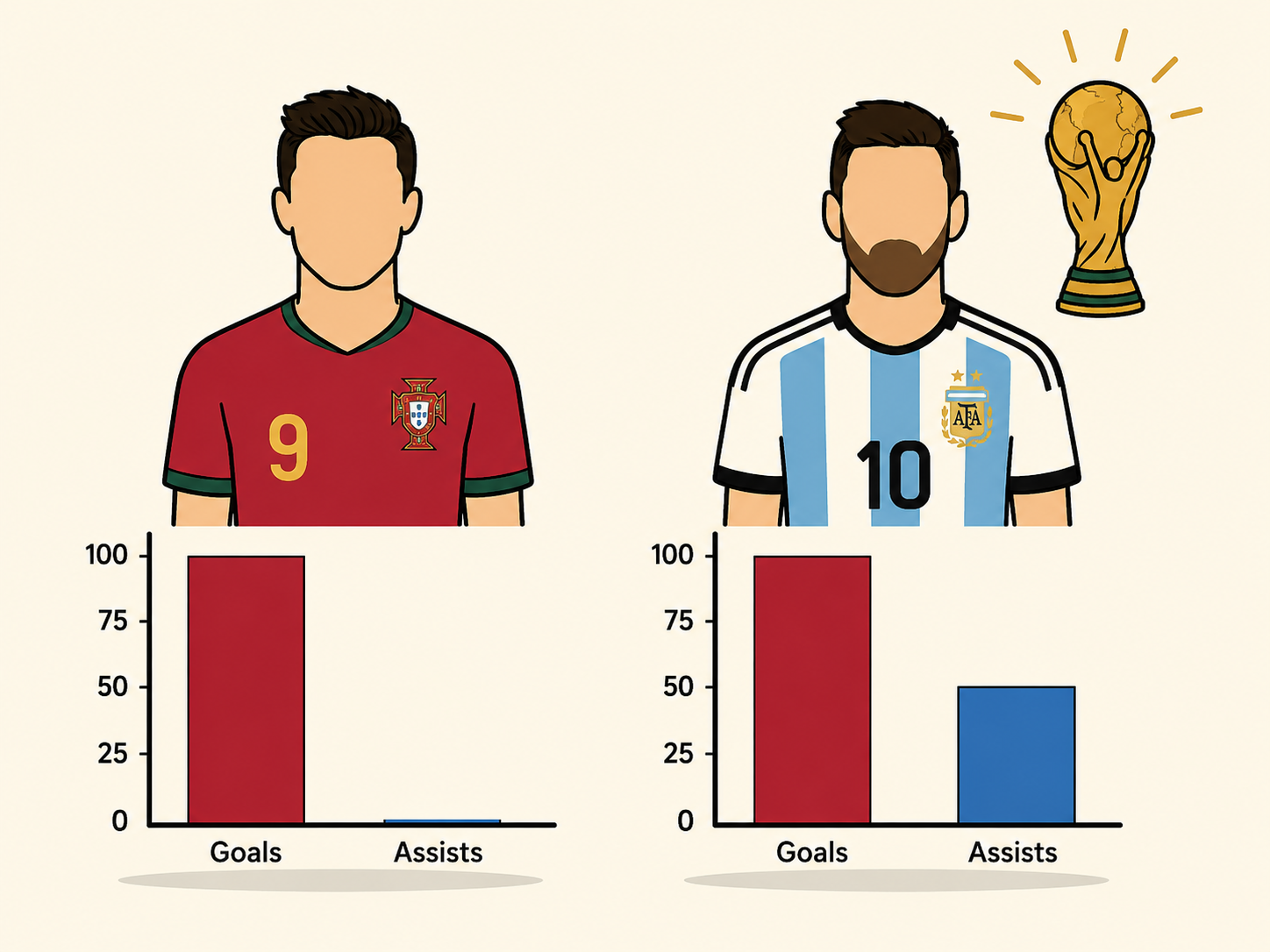 Golden Boot tie-breaker comparing goal scorer versus assist provider
