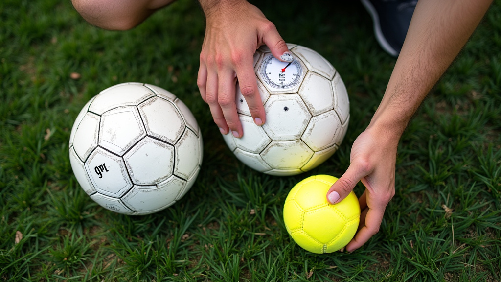 Soccer balls and foam ball for proper heading technique training progression.