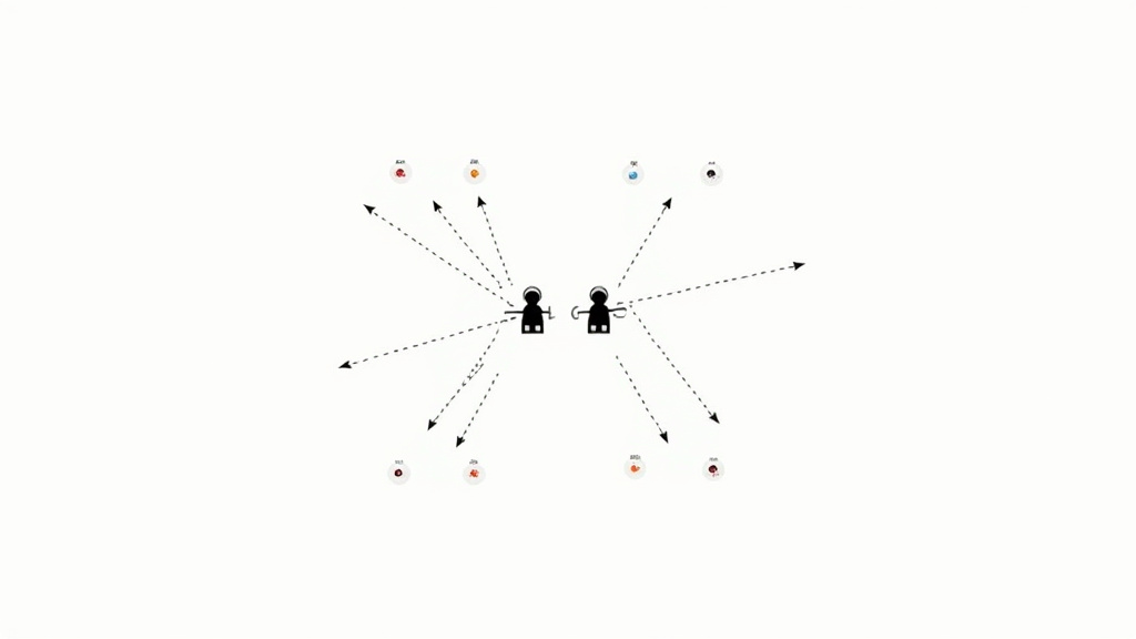 Diagram of a positional rondo drill for defensive midfielder soccer training