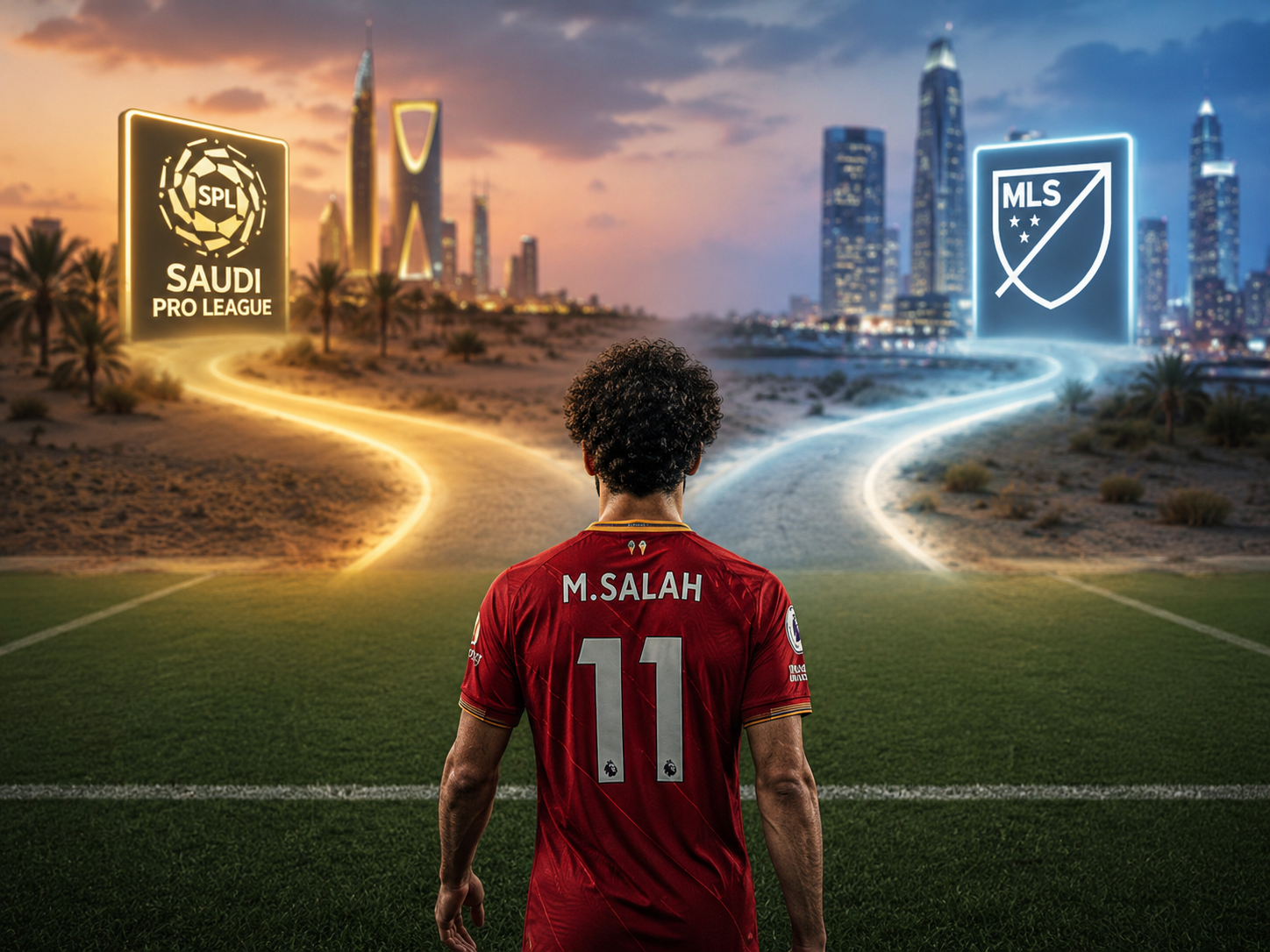 Mohamed Salah's career crossroads after Liverpool, facing future paths.