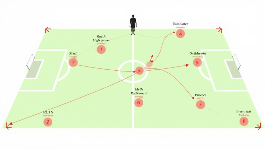 Diagram showing how soccer tactics and match factors change player running distance.