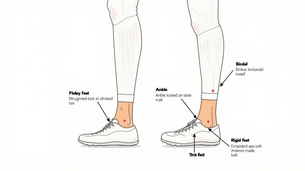 Correct versus incorrect ankle lock for an instep kick in soccer diagram.