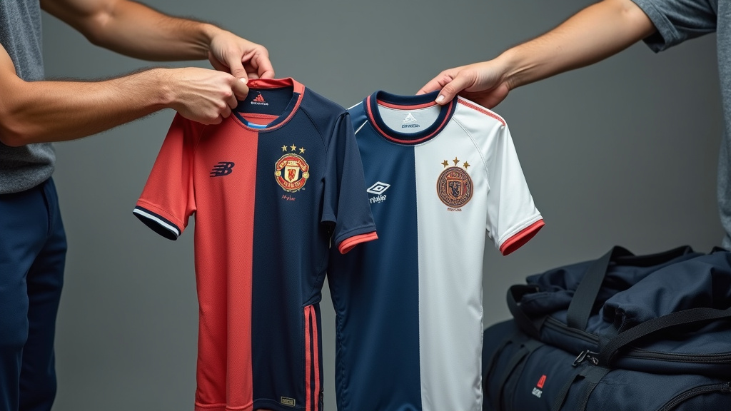 Comparison of authentic performance fabric vs replica casual fabric soccer jerseys